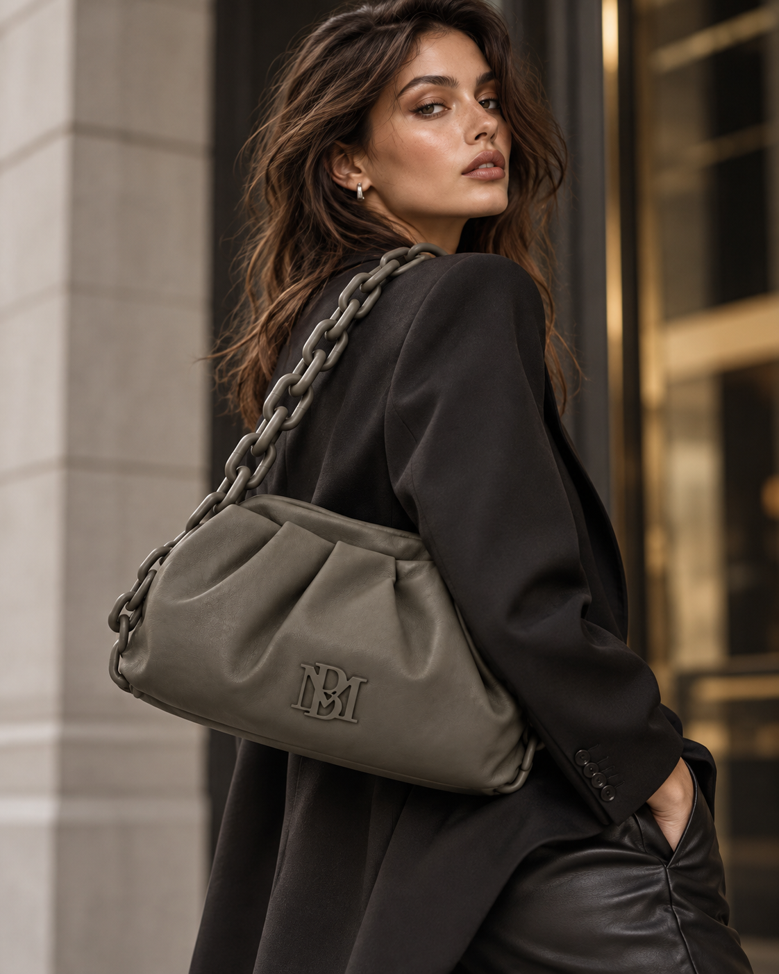 Margot Clutch (Grey)